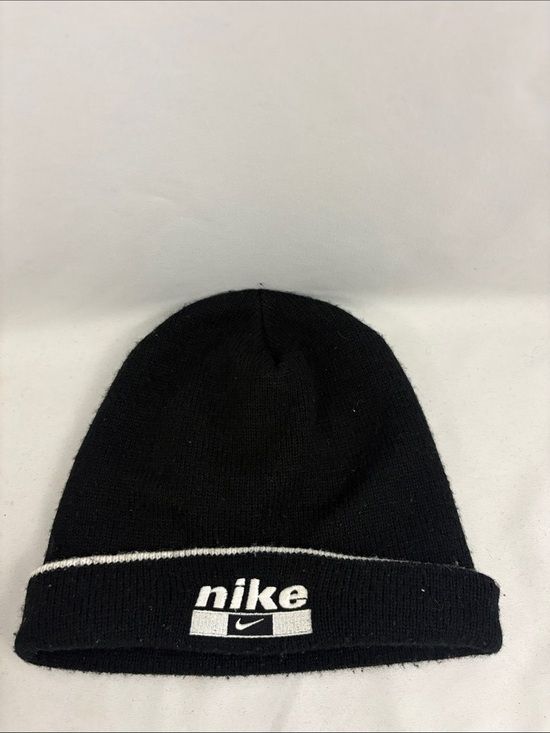 Other - Vintage Nike Beanie Hat Skully Black 90s 00s Y2K Skater Grunge One Size